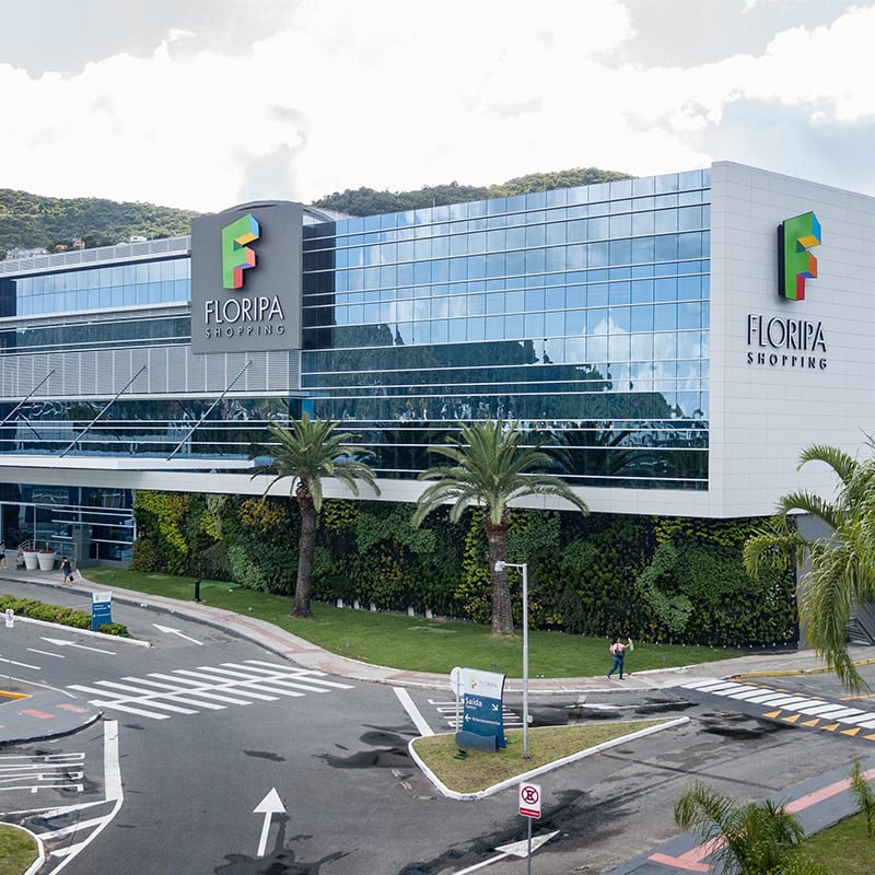 Imagem do Floripa Shopping, administrado por fundos imobiliários