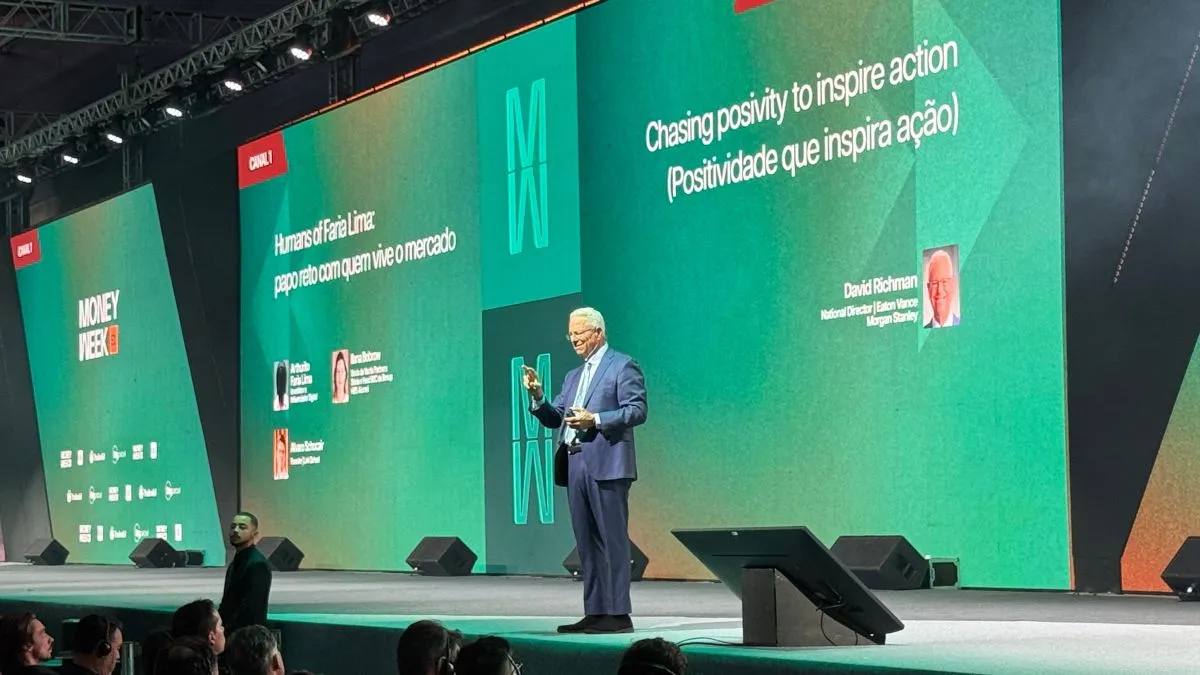 David Richman, do Morgan Stanley, palestrando em evento da Money Week.