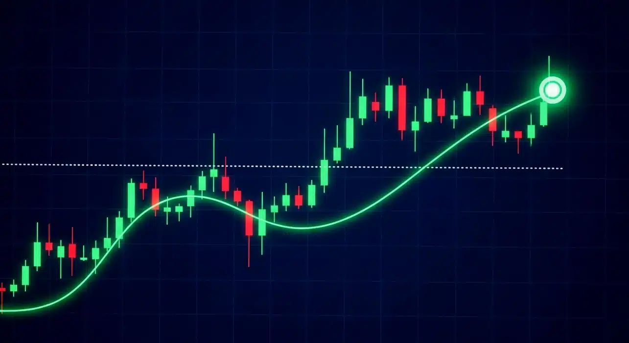 Logo do Ibovespa em bolsa de valores