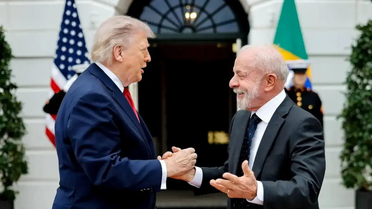 Presidente da República, Luíz Inácio Lula da Silva, chega para encontro com o presidente dos Estados Unidos, Donald Trump, na Casa Branca