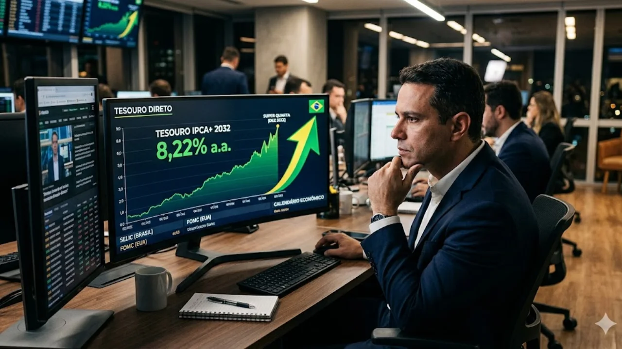 Investidor analisando